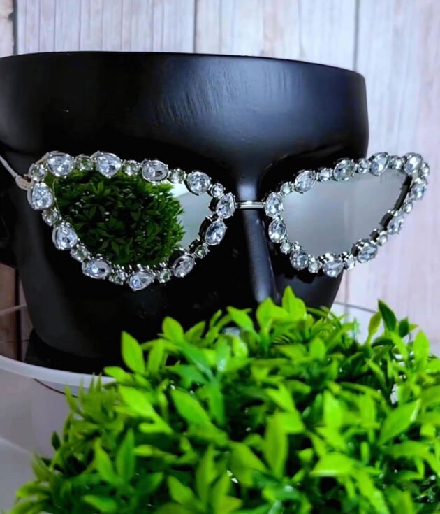 Rhinestone fashion eyeglasses